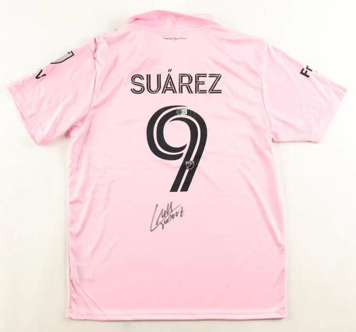 Luis Suarez Signed Inter Miami CF Adidas Authentic Jersey (Beckett) Beckett Witnessed by Price Is Right Miami