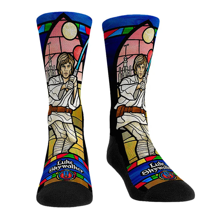 Luke Skywalker - Stained Glass by Rock 'Em Socks