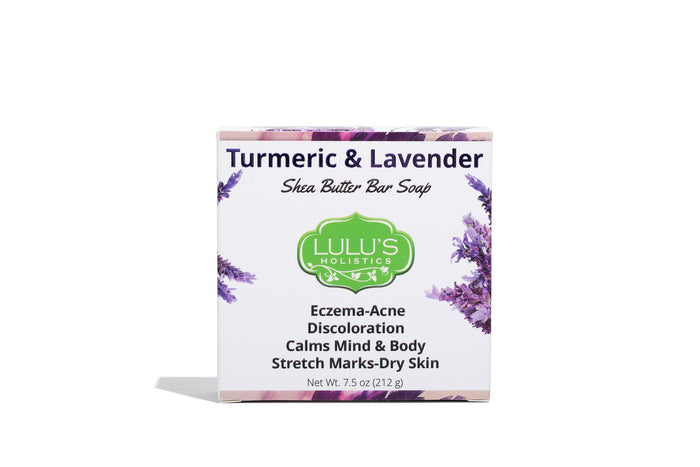 Turmeric & Lavender Shea Butter Bar Soap – Calming Brightening Cleanse by Lulu’s Holistics