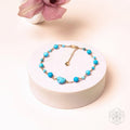 Luminous Glow - The Turquoise and Pearl Anklets of Love by Conscious Items