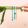 Luminous Glow - The Turquoise and Pearl Anklets of Love by Conscious Items