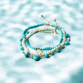 Luminous Glow - The Turquoise and Pearl Anklets of Love by Conscious Items