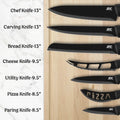Lux Decor Collection Kitchen Knife Set Ultra Sharp Stainless Steel Knives Set by DailySale