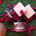 Luxurious Body Polish Scrub + 3 Soaps Set by Adiva Naturals