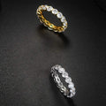 Luxury 6 CTTW Sterling Silver CZ Eternity Ring by DailySale