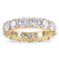 Luxury 6 CTTW Sterling Silver CZ Eternity Ring by DailySale