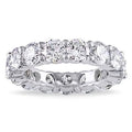 Luxury 6 CTTW Sterling Silver CZ Eternity Ring by DailySale