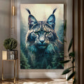 Lynx Double Exposure Wall Art by Tailored Canvases