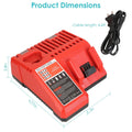 M12 M18 Rapid Fast Charger Fit for Milwaukee Battery by DailySale