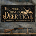 Hunting Lodge Sign by Tailored Canvases