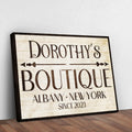 Boutique Sign IV by Tailored Canvases