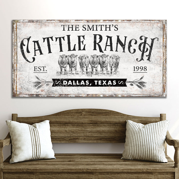 Branded Cattle Ranch Sign VI by Tailored Canvases