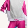 Peloton Chic Fabric Mix Pullover, Size Large by Vanessa Jane