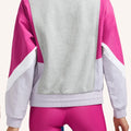 Peloton Chic Fabric Mix Pullover, Size Large by Vanessa Jane