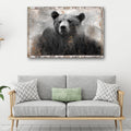 Animals Forest Bear Brown Canvas Wall Art by Tailored Canvases
