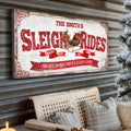 Sleigh Rides Christmas Sign IV by Tailored Canvases