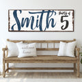 Personalized Party of Family Sign by Tailored Canvases