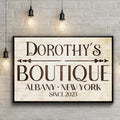 Boutique Sign IV by Tailored Canvases