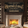 Family Hunting Lodge Retreat Sign by Tailored Canvases