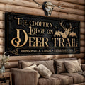Hunting Lodge Sign by Tailored Canvases
