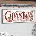 Family Welcome To Christmas Sign II by Tailored Canvases