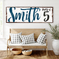 Personalized Party of Family Sign by Tailored Canvases