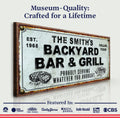 Backyard Bar & Grill Sign XXIV by Tailored Canvases