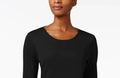 Charter Club Women's Sleep Top Black, Size Medium by Vanessa Jane