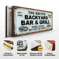 Backyard Bar & Grill Sign XXIV by Tailored Canvases