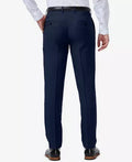 HAGGAR Mens Premium Comfort Slim-Fit Stretch Flat-Front Dress Pants,33WX32L/Blue by Vanessa Jane