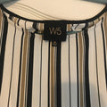 W5 Striped blouse with short bell sleeve, Size Medium by Vanessa Jane