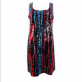 Calvin Klein Womens Sleeveless Sequin Sheath with Scoop Neck Dress, Size 4 by Vanessa Jane