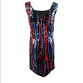 Calvin Klein Womens Sleeveless Sequin Sheath with Scoop Neck Dress, Size 4 by Vanessa Jane