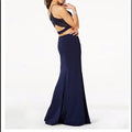 B Darlin Juniors 2-Pc. Lace-Back Slit Gown by Vanessa Jane