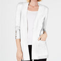 Jm Collection Petite Open-Front Cardigan, Eggshell, Size PP by Vanessa Jane