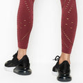 Victorias Secret Sport Seamless High Rise Red Currant Tights, Size XS by Vanessa Jane
