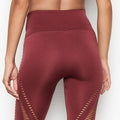 Victorias Secret Sport Seamless High Rise Red Currant Tights, Size XS by Vanessa Jane