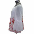 Thalia Sodi Embroidered Keyhole Top, Size Medium by Vanessa Jane
