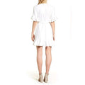 WAYF Women's Kaitlyn White Ruffle Wrap Dress, Size Small by Vanessa Jane