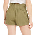 Rewash Juniors Button-Tab Paper-Bag Waist Shorts ,Size Large by Vanessa Jane