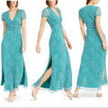 Bar Iii Printed Chiffon Maxi Dress by Vanessa Jane