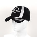 Parquet Chicago Black 3D Embroidered Baseball Cap, Hat by Vanessa Jane