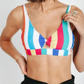 Raisins Juniors’ Coast to Coast Twist-Front Bikini Top Women’s Swimsuit, Small by Vanessa Jane