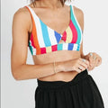 Raisins Juniors’ Coast to Coast Twist-Front Bikini Top Women’s Swimsuit, Small by Vanessa Jane