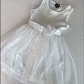lilt Little Girls Embroidered Dot Mesh Dress, Ivory Size 4 by Vanessa Jane