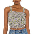 Sanctuary New Bloom Cropped Tank Top, Size Extra Large by Vanessa Jane
