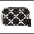 Michael Kors Crossbody MD Camera Bag Black/silver by Vanessa Jane