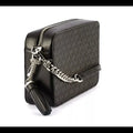 Michael Kors Crossbody MD Camera Bag Black/silver by Vanessa Jane