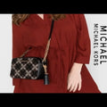 Michael Kors Crossbody MD Camera Bag Black/silver by Vanessa Jane