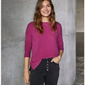 Aqua Cashmere High Low Cashmere Sweater by Vanessa Jane
